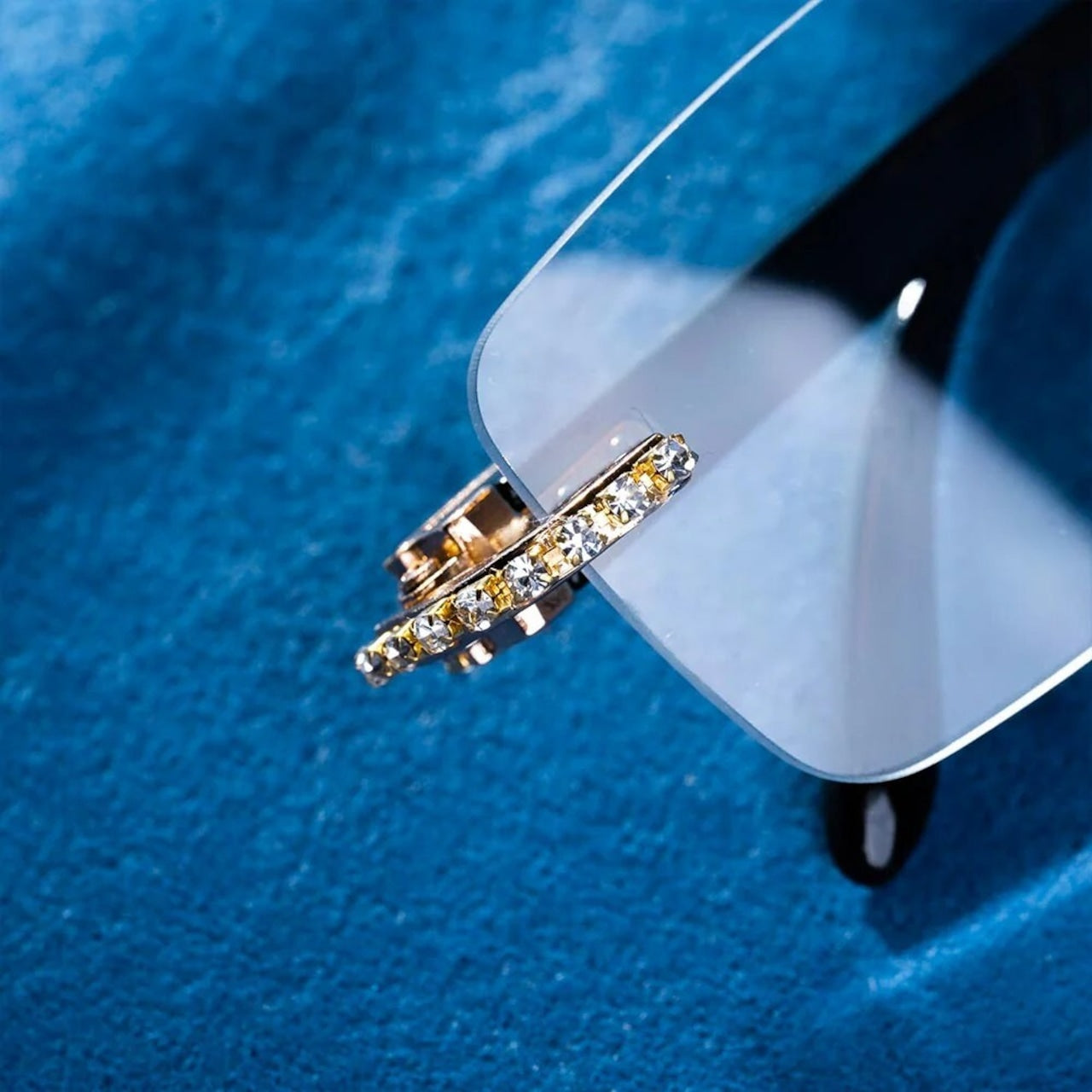 【Moissanite】Rimless Sunglasses
