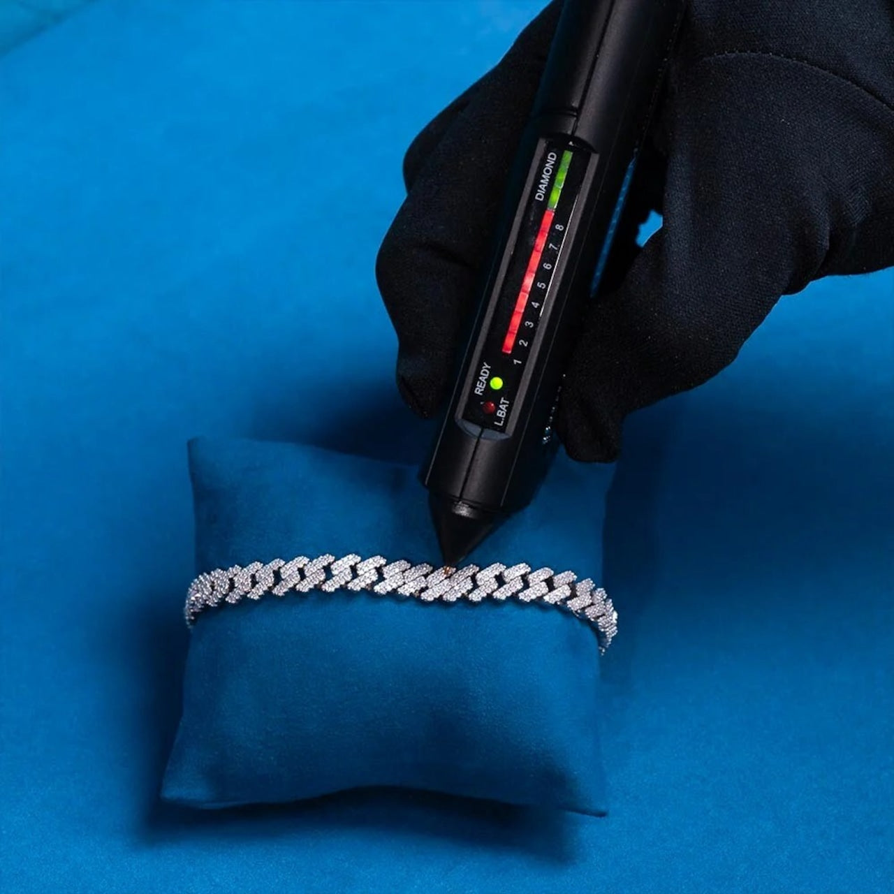 【Moissanite/S925】Iced Out Prong Cuban Chain Bracelet【10mm】