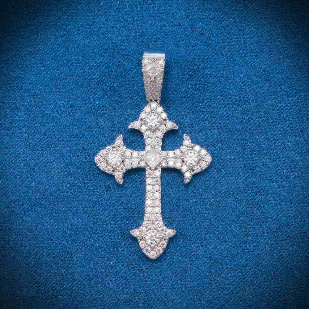 【Moissanite/s925】Cross Pendant