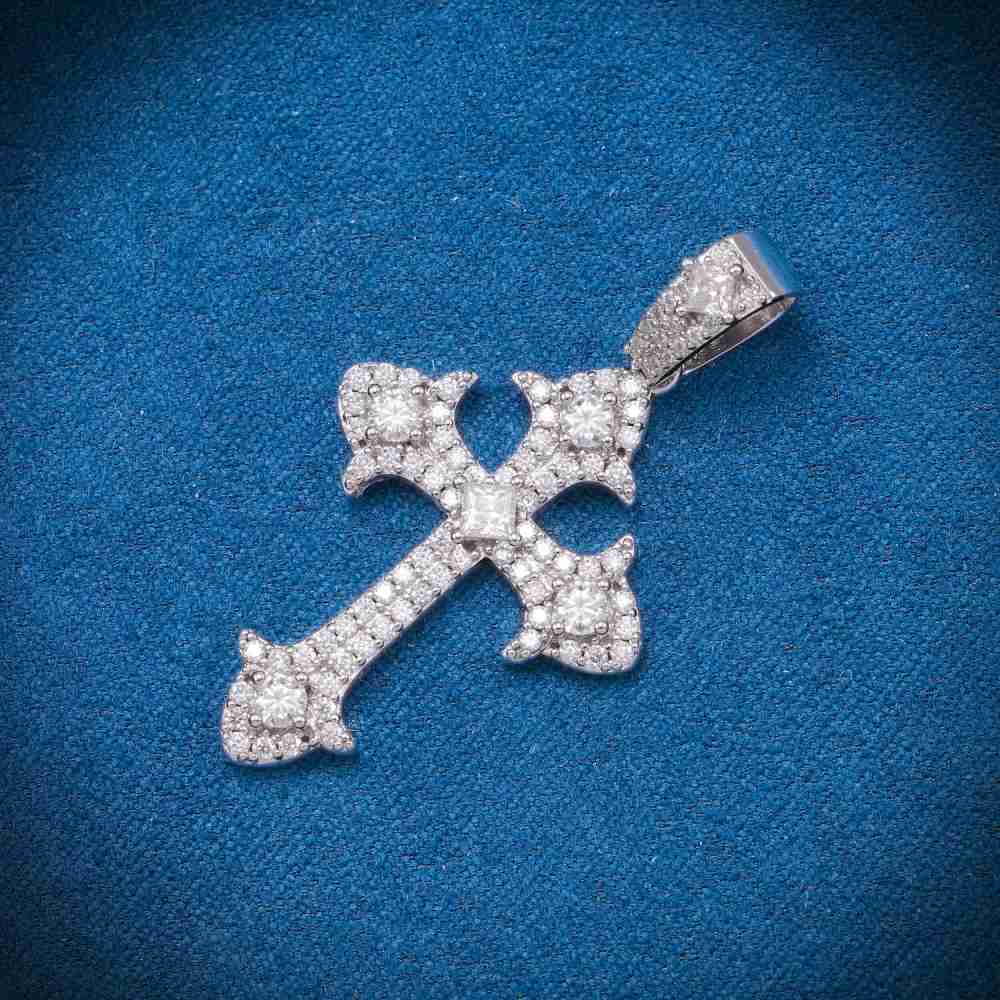 【Moissanite/s925】Cross Pendant