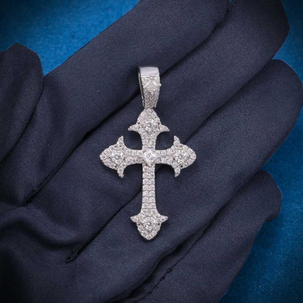 【Moissanite/s925】Cross Pendant