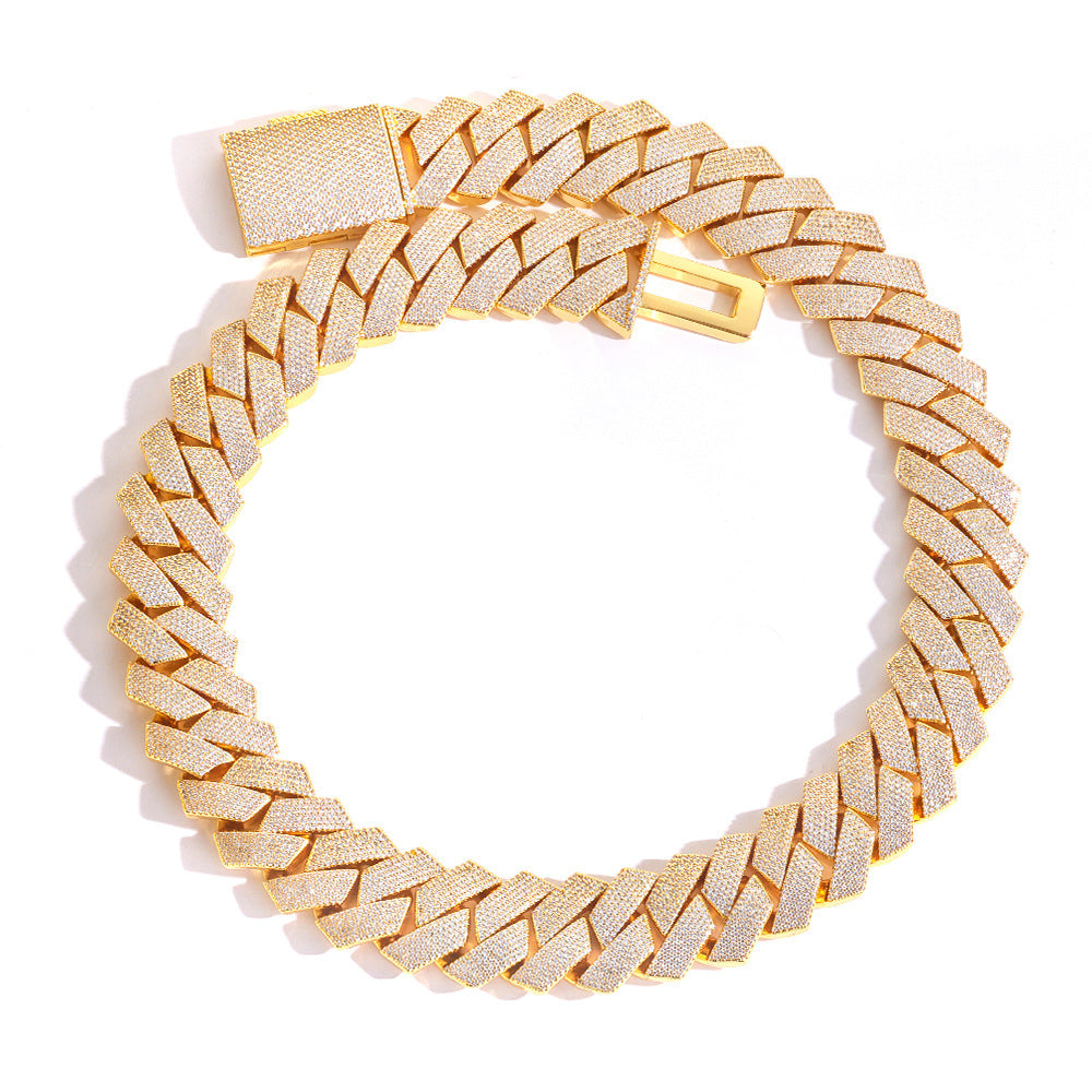 【8-24mm】Prong Cuban Link Necklace