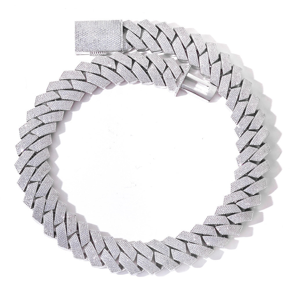 【8-24mm】Prong Cuban Link Necklace