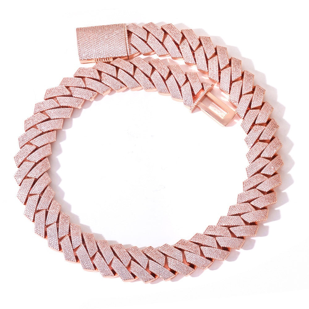 【8-24mm】Prong Cuban Link Necklace
