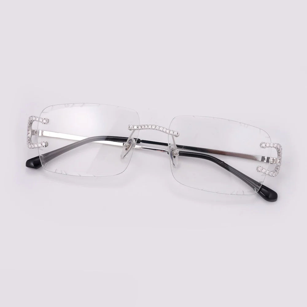 Moissanite】Diamond Cut Prong Sunglasses