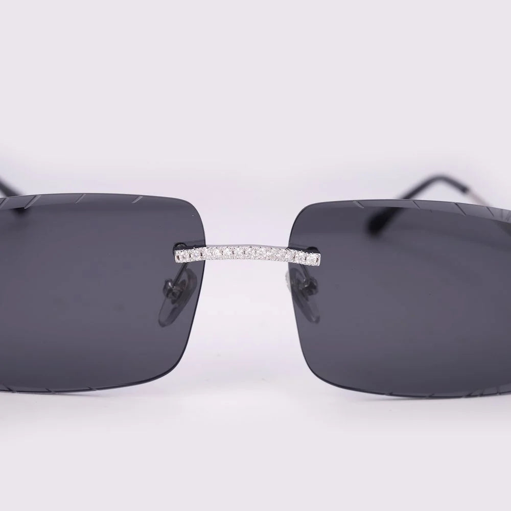 Moissanite】Diamond Cut Prong Sunglasses