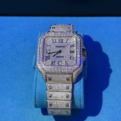 【天然ダイヤモンド】カルティエ カスタムサントス