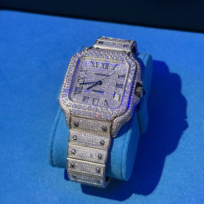 【天然ダイヤモンド】カルティエ カスタムサントス