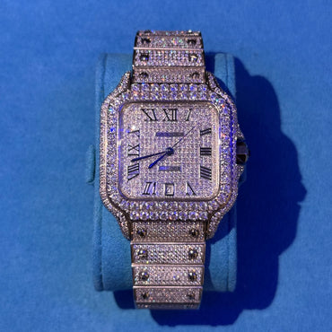 【天然ダイヤモンド】カルティエ カスタムサントス