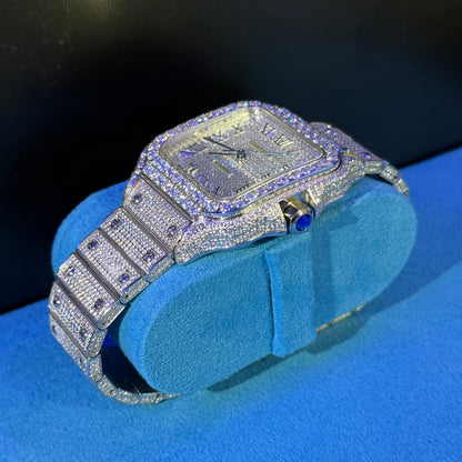 【天然ダイヤモンド】カルティエ カスタムサントス