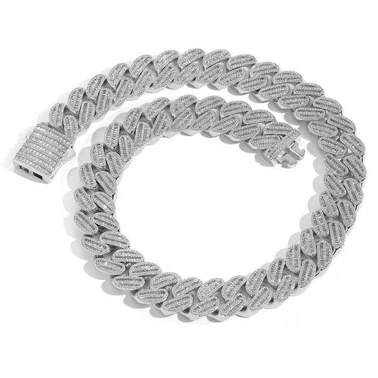 【20mm】バゲットマイアミチェーンネックレス
