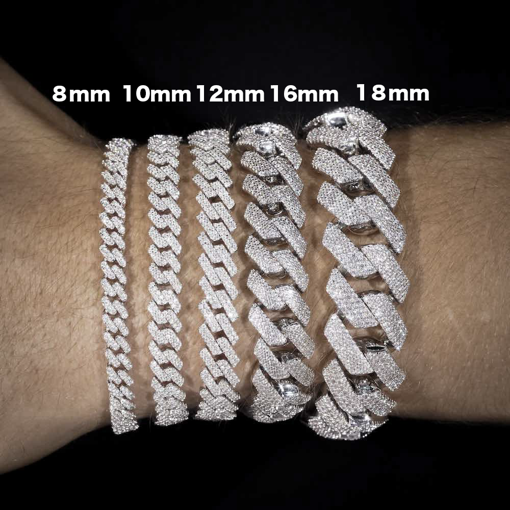 【8-18mm】プロングチェーンブレスレット